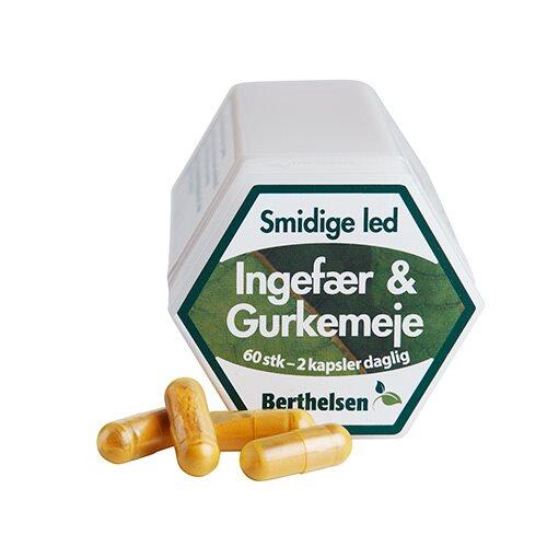 Ingefær Gurkemeje Berthelsen 60 Kapsler