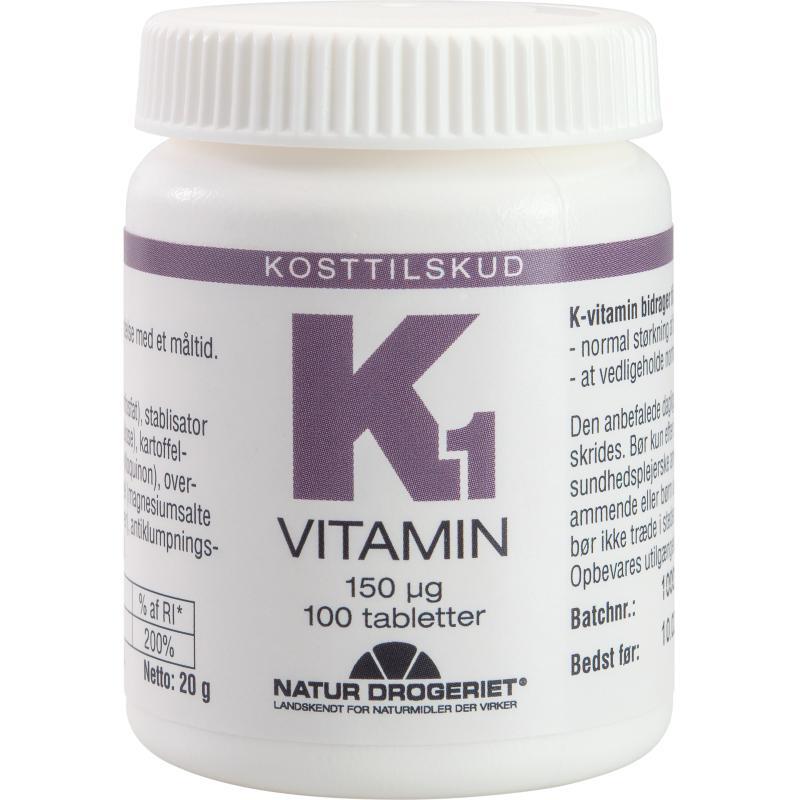 K1 Vitamin 150 Ug 100 Tabletter
