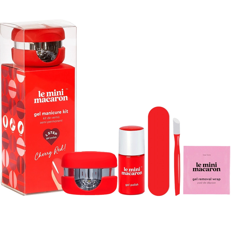Le Mini Macaron Gel Manicure Kit   Cherry Red