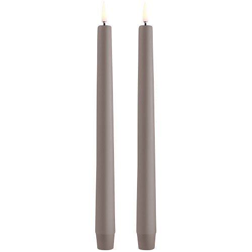 Led Kronelys  Sandstone  Smooth  2 Pack  2 3x25 C Sandstone