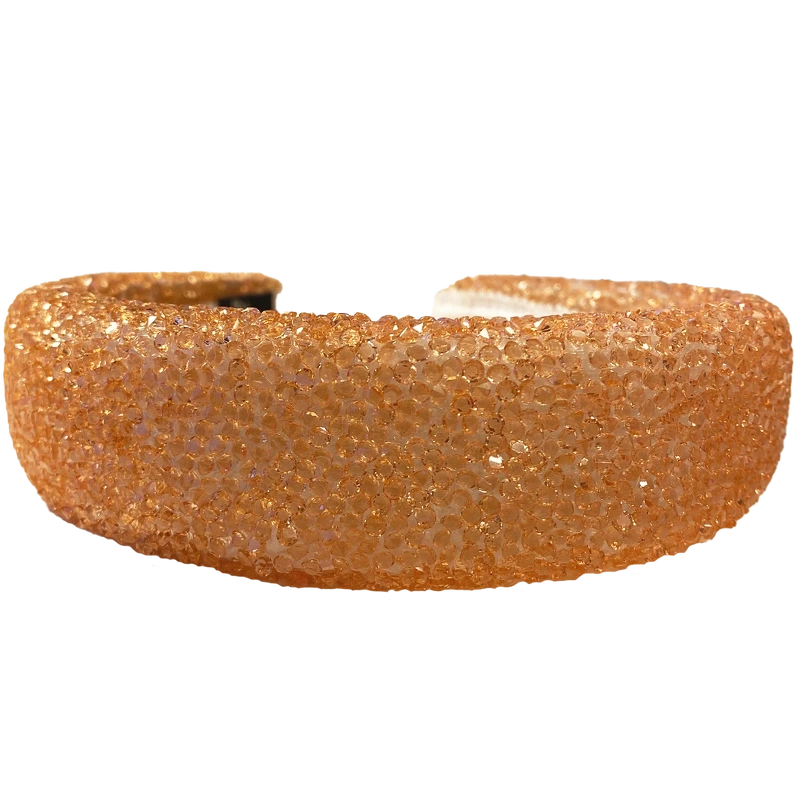 By Stær Lin Hairband   Glitter Peach