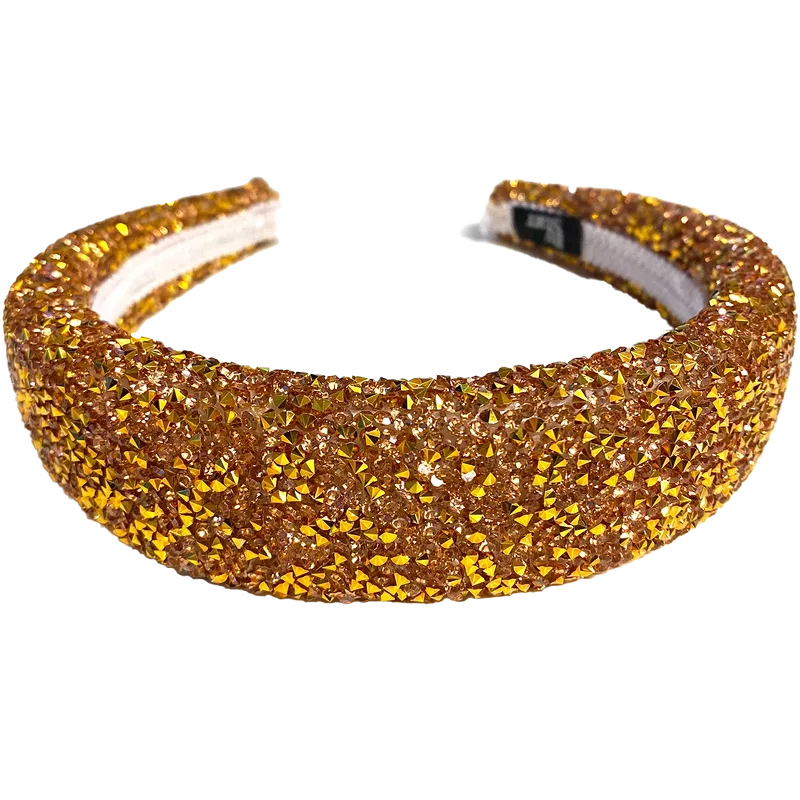 By Stær Lin Hairband   Glitter Rust Gold
