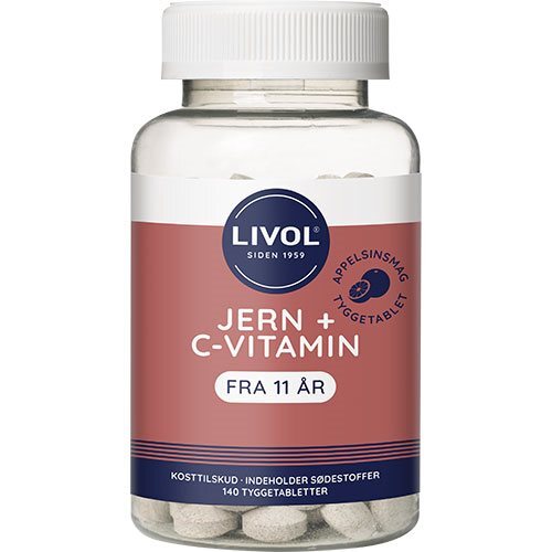 Livol Jern C Vitamin 140 Tabletter