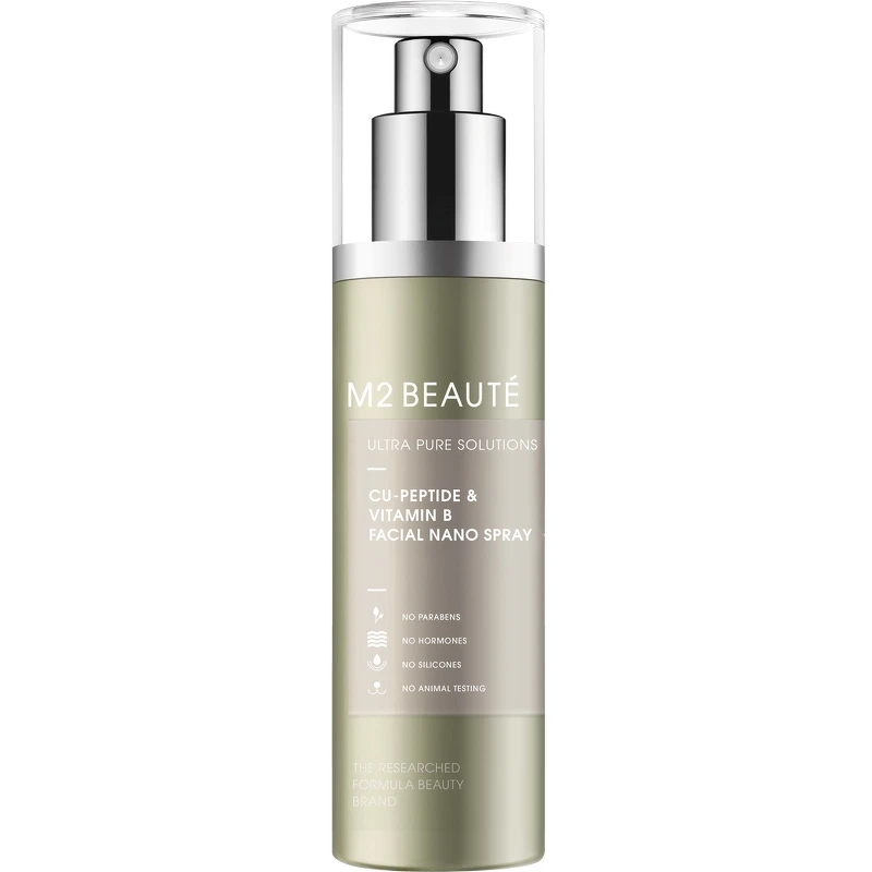M2 Beaute Ultra Pure Solutions Cu Peptide   Vitamin B Facial Nano Spray 75 Ml