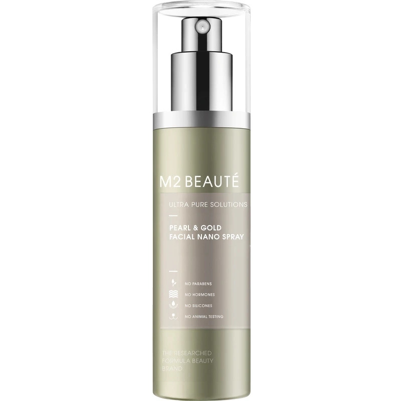 M2 Beaute Ultra Pure Solutions Pearl   Gold Facial Nano Spray 75 Ml
