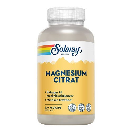 Solaray Magnesium Citrat 270 Kapsler