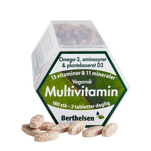 Multivitamin Vegansk Berthelsen 180 Tabletter