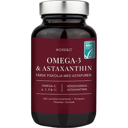 Nordbo Omega 3 Astaxanthin 90 Kapsler