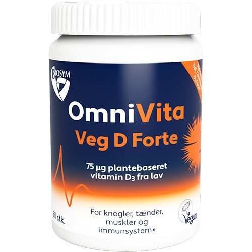 Omnivita Veg D Forte 60 Kapsler