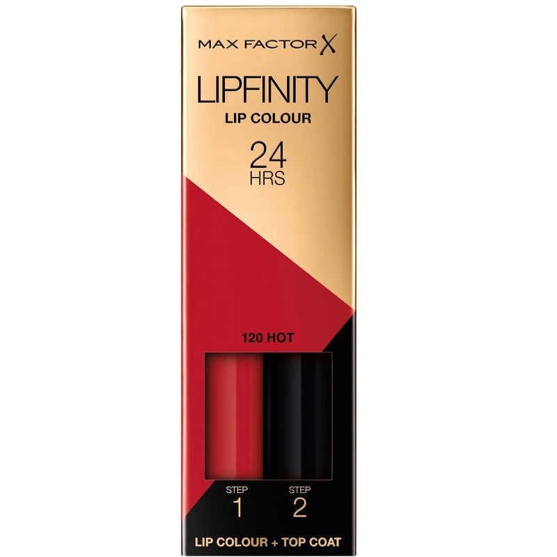 Max Factor Lipfinity 2 Step Long Lasting Lipstick 2 3 Ml   1 9 G   120 Hot