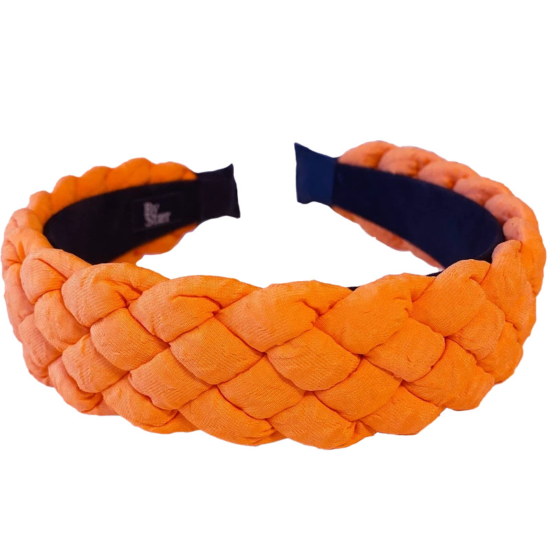 By Stær Vigga Crepe Hairband    Orange