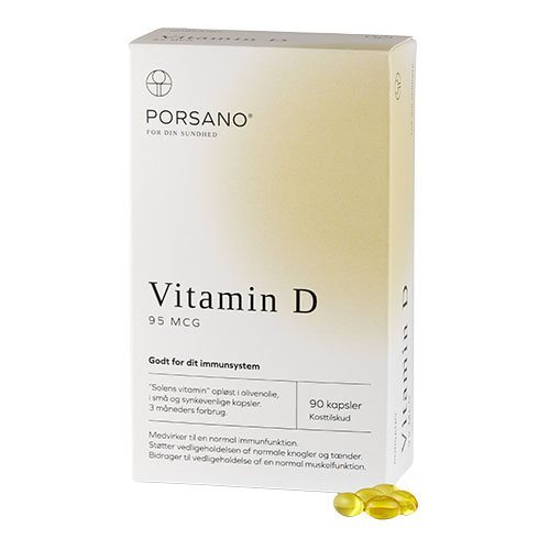 Porsano Vitamin D 95 Mcg 90 Kapsler