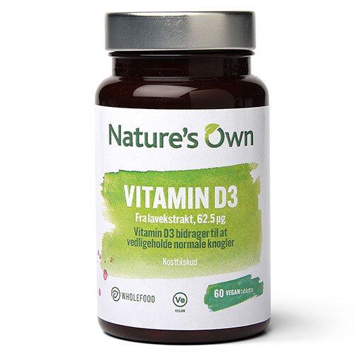 Vitamin D3 Vegan Udvundet Af Lavekstrakt   60 Tabletter