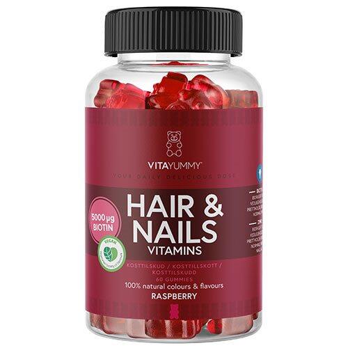 Vitayummy Hair Nails Raspberry 60 Gum