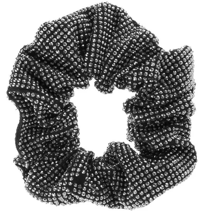 By Stær Tindra Scrunchie   Black Glitter