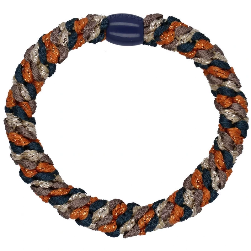 By Stær Braided Hairtie   Glitter Multi Orange Blue Brown