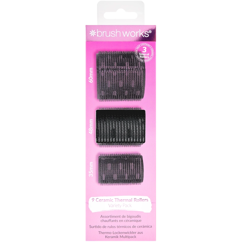 Brushworks Ceramic Thermal Rollers 9 Pieces