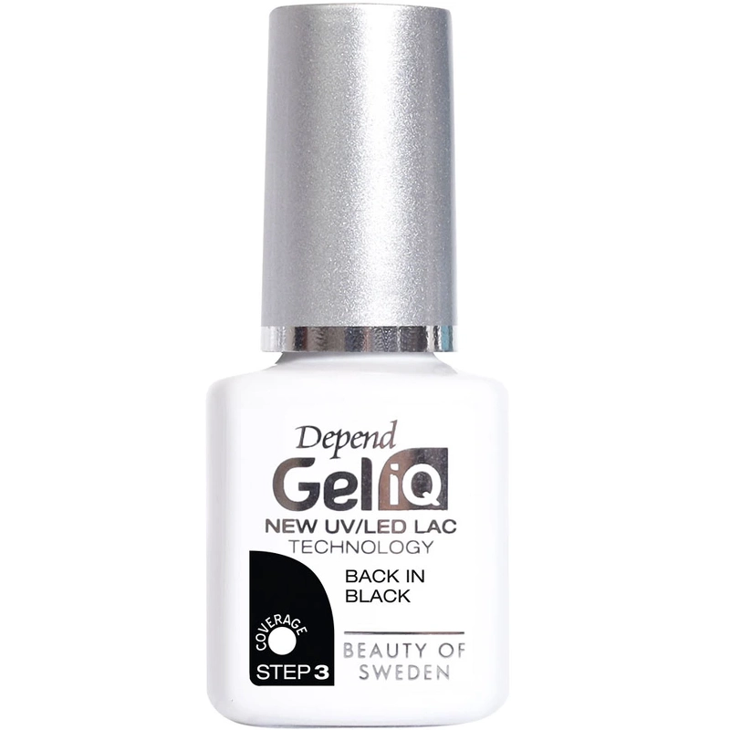 Depend Cosmetic Gel Iq Polish Step 3   5 Ml   Back In Black