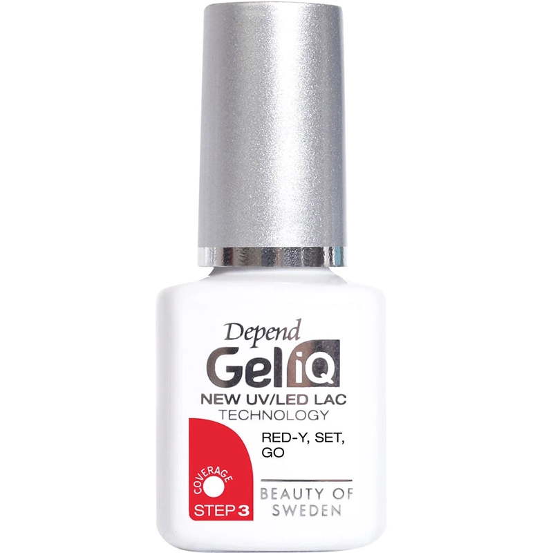 Depend Cosmetic Gel Iq Polish Step 3   5 Ml   Red Y  Set  Go
