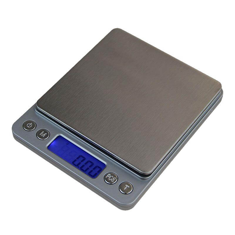 Digital Vægt   Sølvfarvet 500 G  2 Decimaler