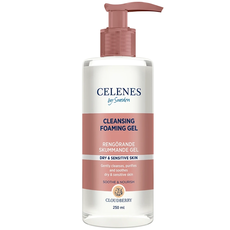 Celenes Cloudberry Cleasing Foaming Gel   Dry Sensitive 250 Ml