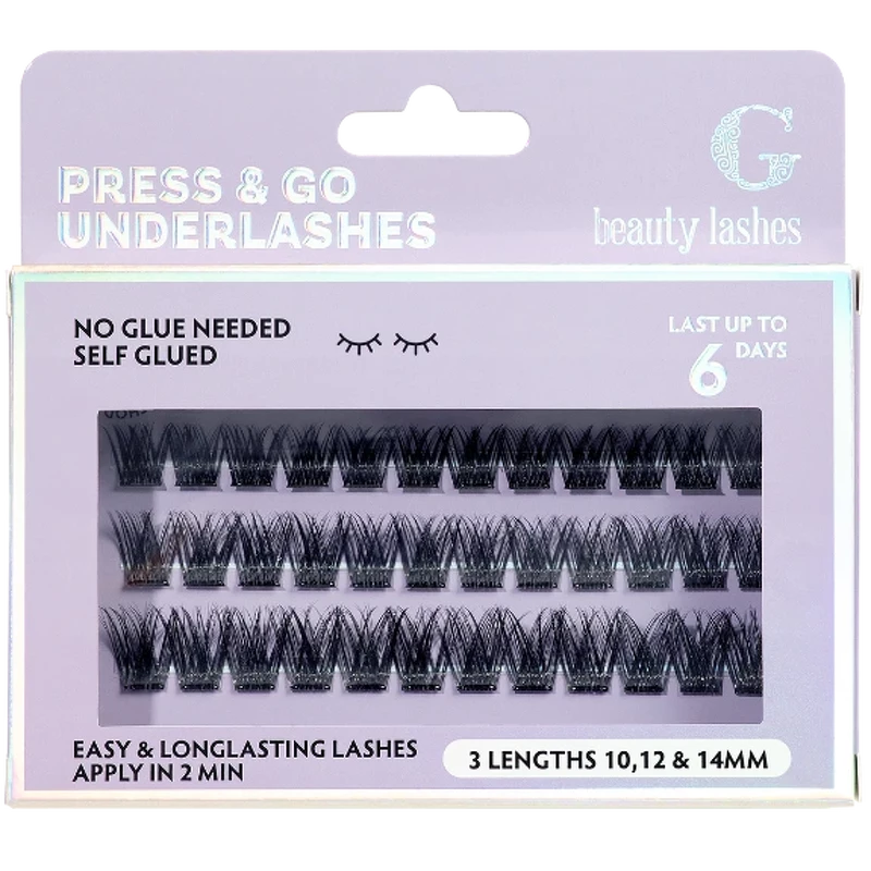 G Beauty Lashes Press Go Underlashes Rave