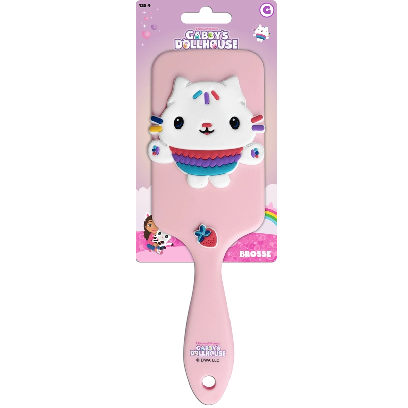 Gabbys Dollhouse Paddle Brush Cakey