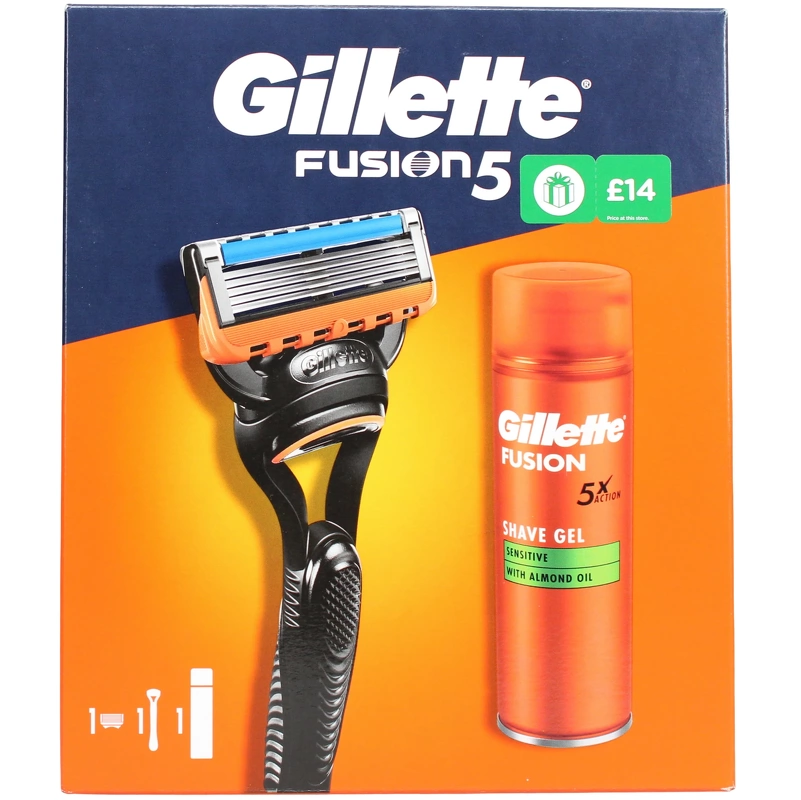 Gillette Fusion5 Sæt Barberskraber Barberskum