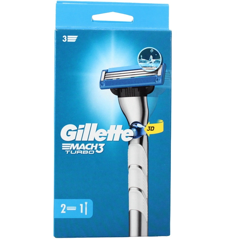 Gillette Mach3 Turbo 3d Motion Razor 2 Razor Blades
