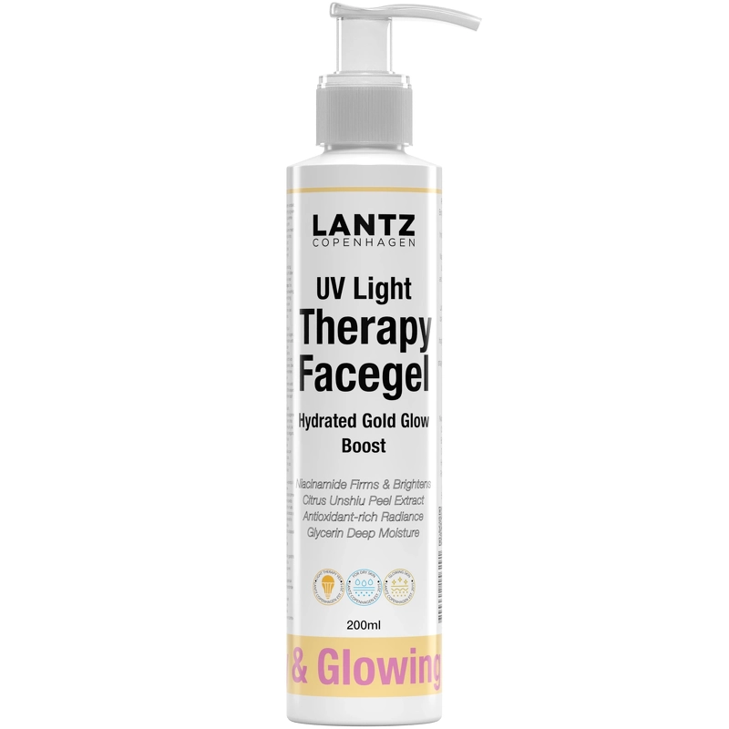 Lantz Cph Hydrated Gold Glow Boost Face Uv Gel 200 Ml