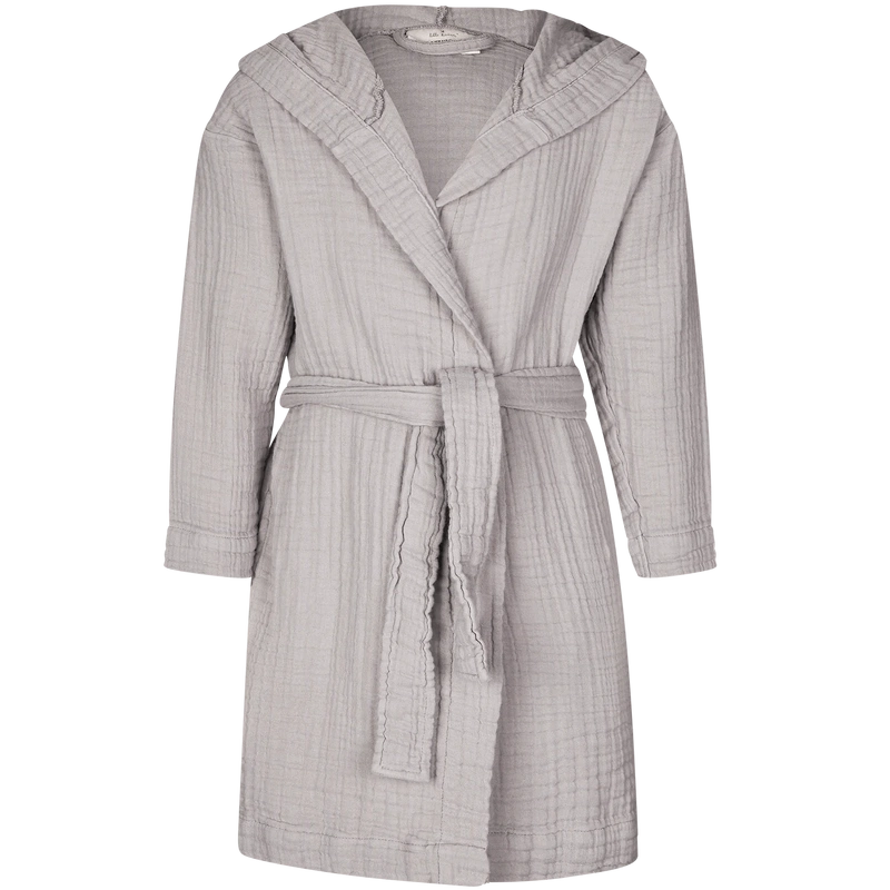 Lille Kanin Bathrobe Muslin 1 2 Years   Brown Smoke