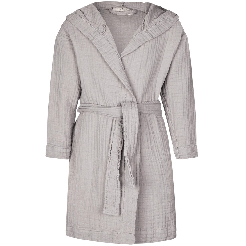 Lille Kanin Bathrobe Muslin 3 4 Years   Brown Smoke