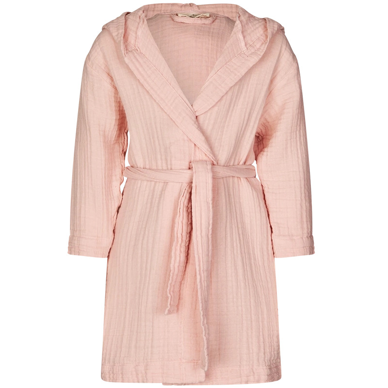 Lille Kanin Bathrobe Muslin 3 4 Years   Rose Smoke