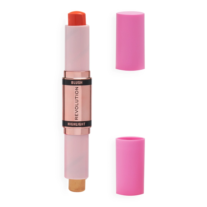 Makeup Revolution Blush   Highlight Stick 8 6 Gr    Coral Dew