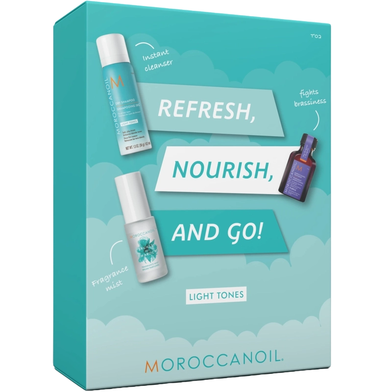 Moroccanoil Refresh  Nourish   Go Kit   Light  Limited Edition