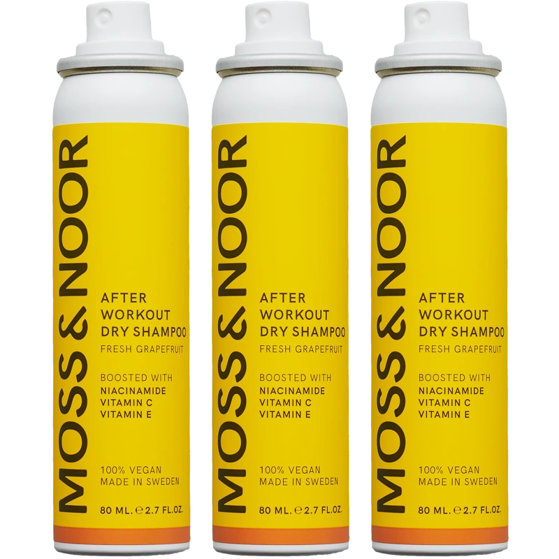 Moss   Noor After Workout Dry Shampoo Pocket Size 3 Pack