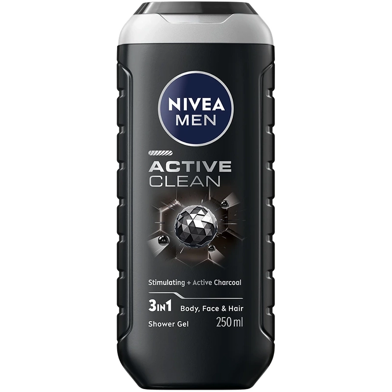Nivea Active Clean Shower Gel Men 250 Ml