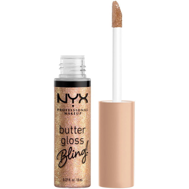 Nyx Prof  Makeup Butter Gloss Bling 8 Ml   01 Bring The Bling