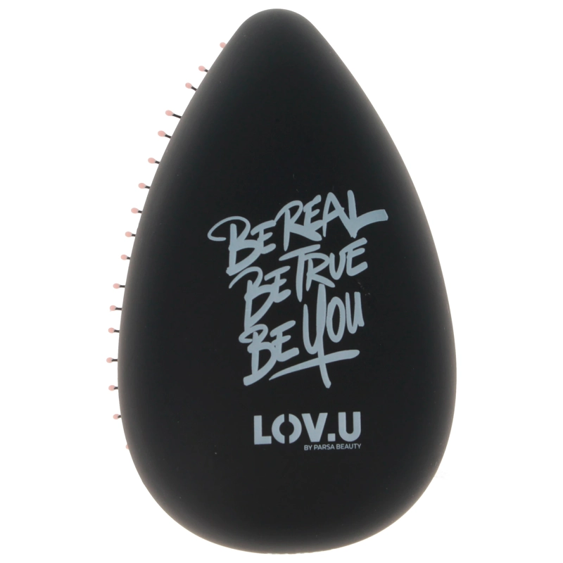 Parsa Lov U Compact Detangler Brush Black