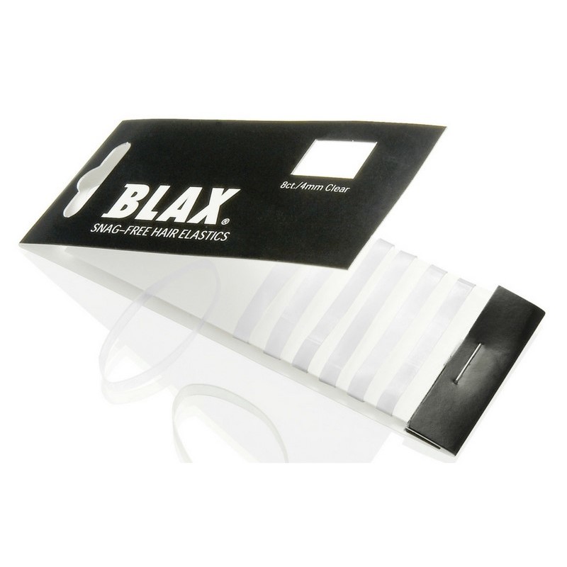 Blax Hair Elastics 8 Pieces   Clear