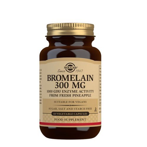 Solgar Bromelain 300 Mg 60 Kapsler