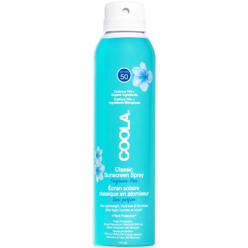 Coola Classic Body Spray Spf 50 Fragrance Free 177 Ml