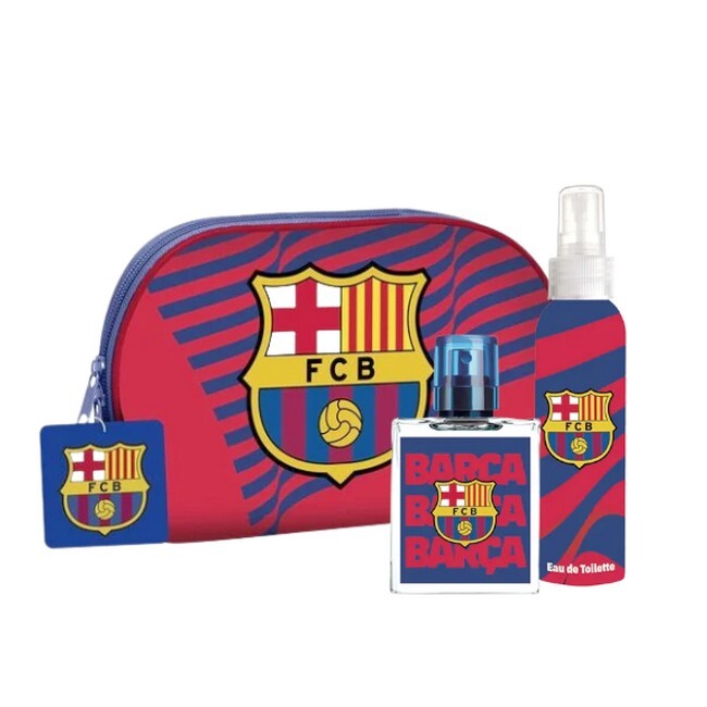 F C  Barcelona   Parfume Sæt 50 Ml Edt   Body Spray   Toilettaske