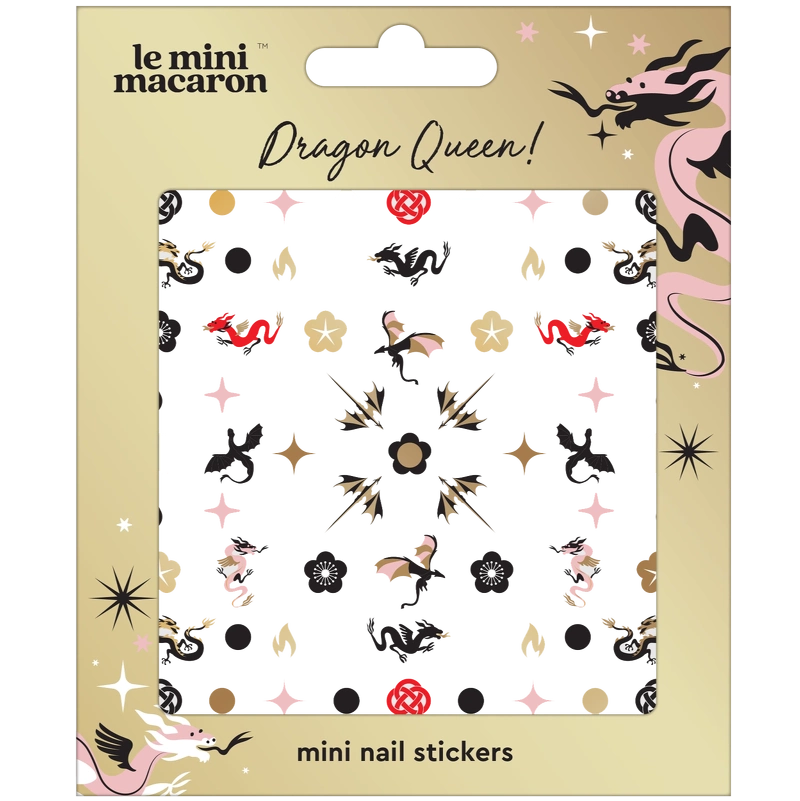 Le Mini Macaron Mini Nail Art Stickers Dragon Queen