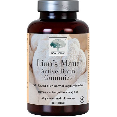 New Nordic Lions Mane Active Brain Gummies  60gum