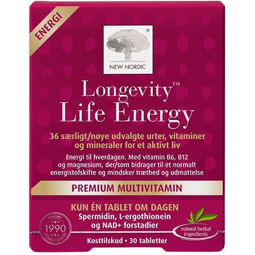 Longevity Life Energy   30 Tabletter