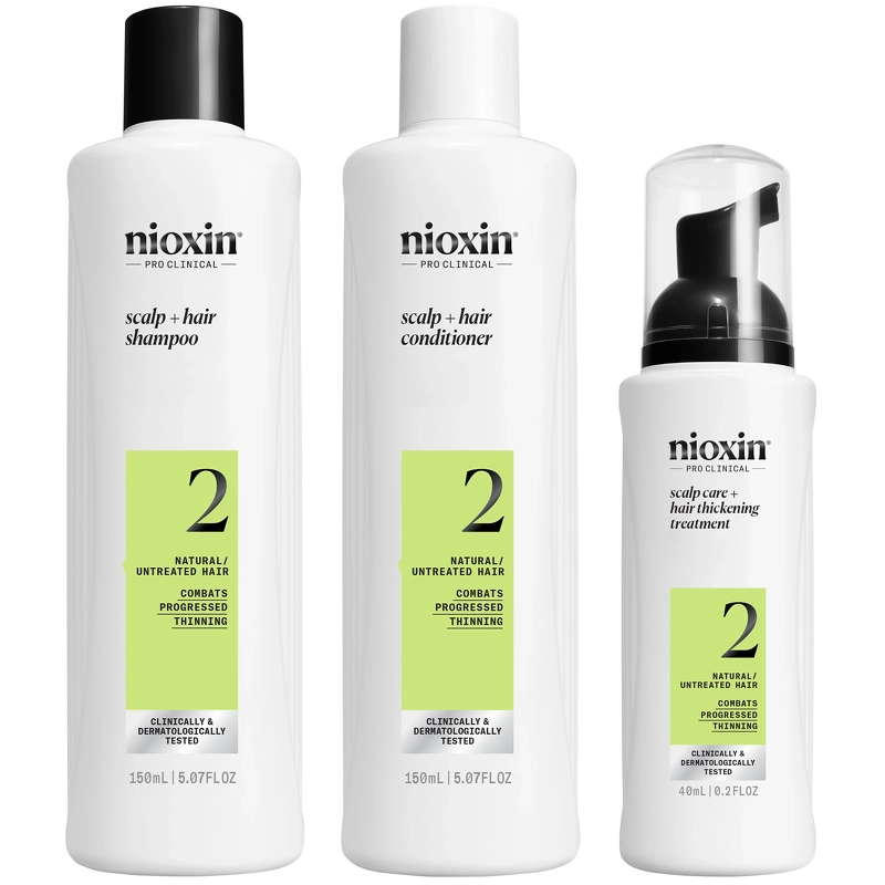 Nioxin System 2 Trial Kit 340 Ml   Natural Untreated Hair