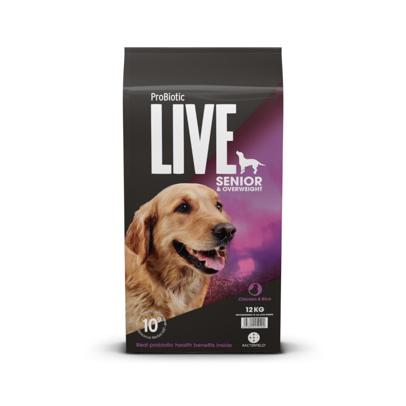 12 Kg  Probiotic Live Senior Eller Overvægtige