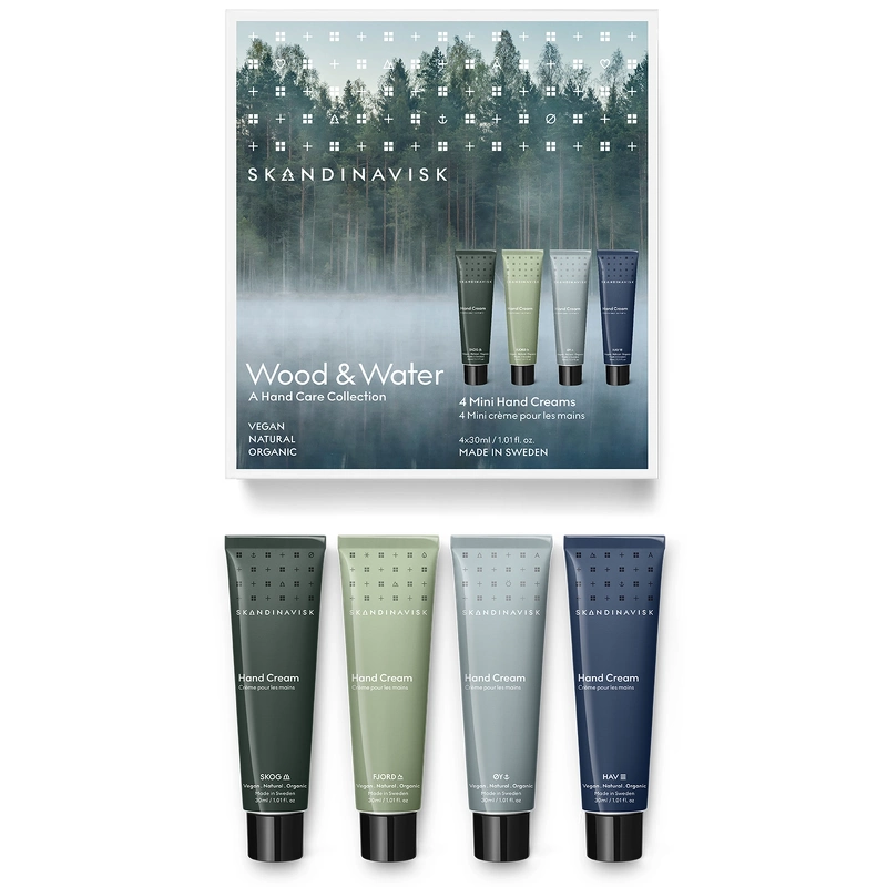 Skandinavisk Wood   Water Hand Cream Giftset 4 X 30 Ml