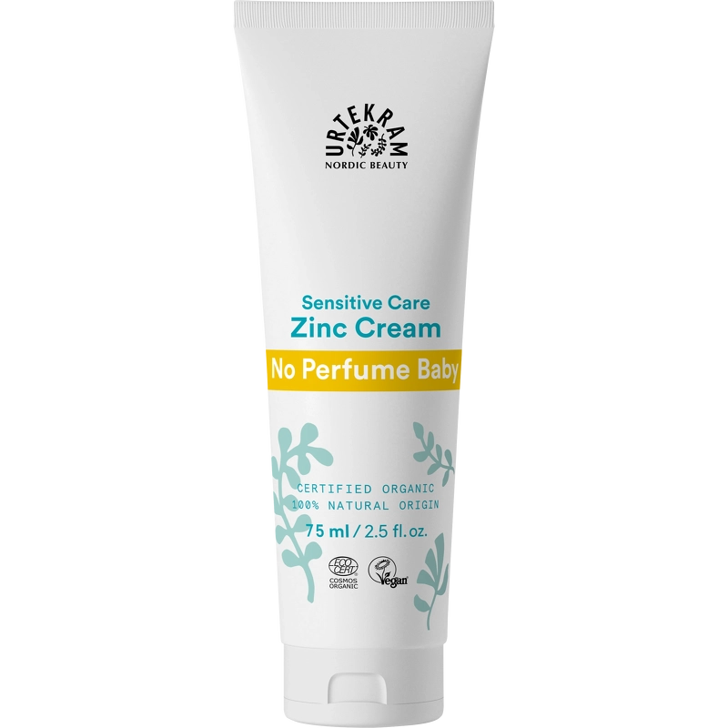 Urtekram No Perfume Baby Zinc Cream Sensitive Care 75 Ml